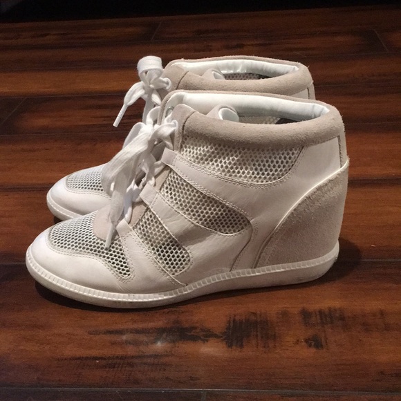 michael kors white platform sneakers